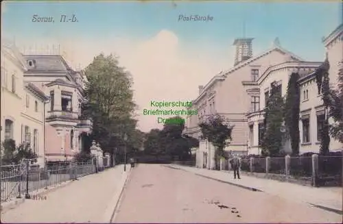 158342 AK Sorau N.-L. Zary 1918 Post Straße