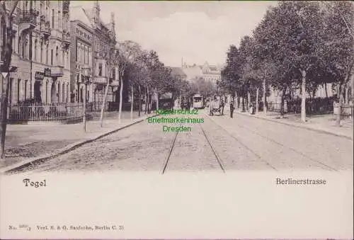 158384 AK Berlin Tegel um 1900 Berlinerstrasse Verlag S. & G. Saulsohn