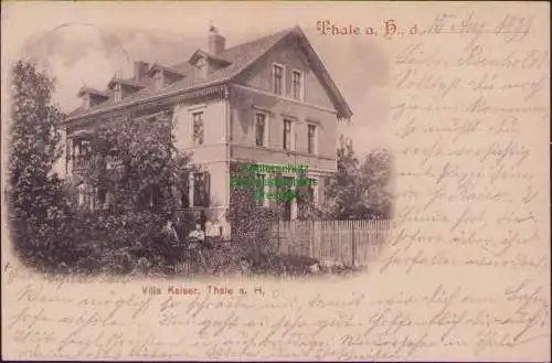 158386 AK Thale a. Harz 1899 Villa Kaiser