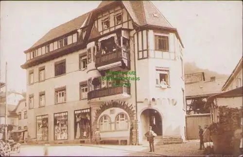 158445 AK Leutenberg Thür. Fotokarte sehr markanntes Wohnhaus Geschäft 1916