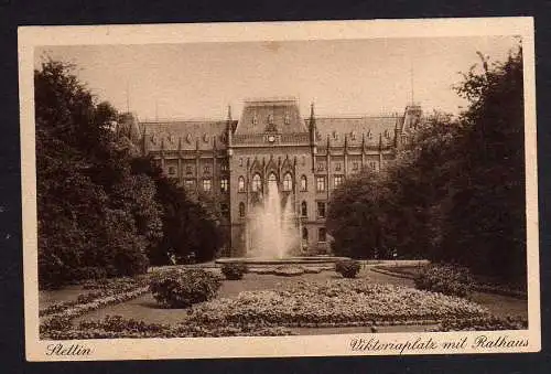 96846 AK Stettin Privatganzsache Viktoriaplatz Rathaus um 1930 PP 113 F 09