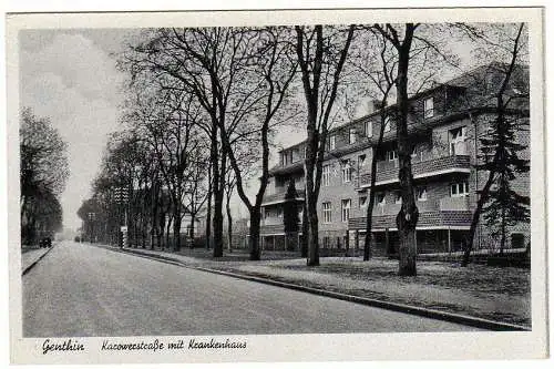 43086 AK Genthin Karowerstrasse mit Krankenhaus