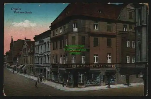 132834 AK Opole Oppeln 1916 Krakauer Straße Zahn Atelier Bazar 95