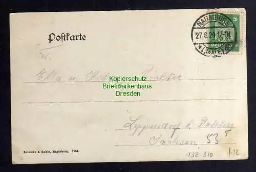 132310 AK Naumburg Lindenstraße mit Postamt und Reichsbank 1924