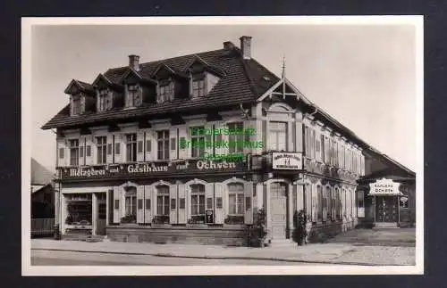 132524 AK Kuppenheim Metzgerei und Gasthaus zum Ochsen Joh. Hertweck