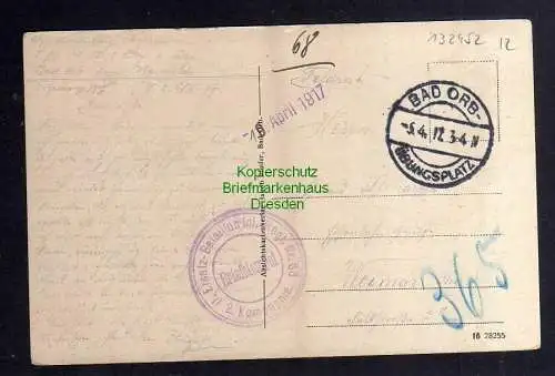 132452 AK Truppenübungsplatz Orb Wegscheide Feldaltar 1917