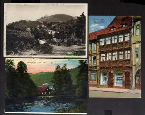 131523 7 AK Wernigerode Nöschenrode Schönecke 1924 Westerntor 1928 Salzbergtal