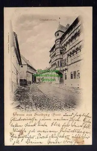 131545 AK Stolberg Harz 1898 Consistorium
