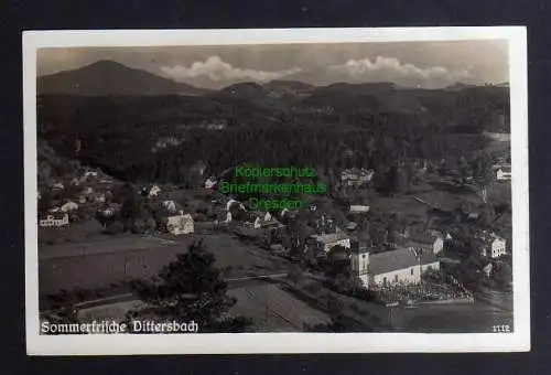 131814 AK Sommerfrische Dittersbach Riesengebirge Fotokarte 1939