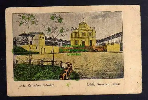 130932 AK Lodz Lodsch Kalischer Bahnhof 1917 Koluszki