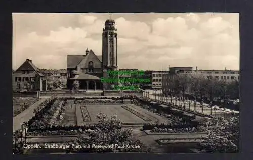 130978 AK Oppeln Opole Straßburger Platz Kirche um 1915