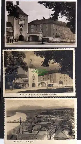 131112 3 AK Laufen Obb. A. Salzach Schloss 1938 Oberes Stadttor Brücke