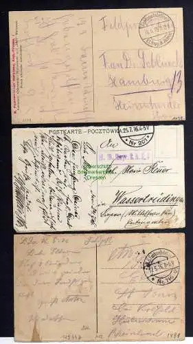 129447 3 AK Warschau Warszawa Rathaus Reichsbank Feldpost 201 116 1915 1916