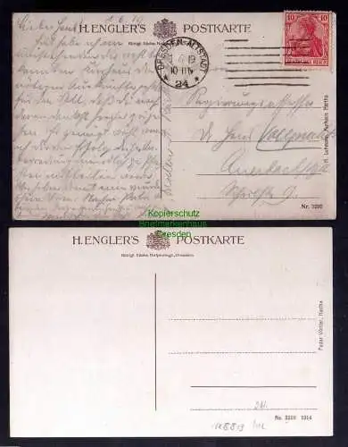 128813 2 AK Kurhaus Hartha bei Tharandt 1919 Waldpartie Waldweg Gedenkstein