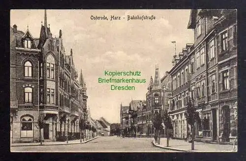 128800 AK Osterode am Harz 1929 Bahnhofstraße