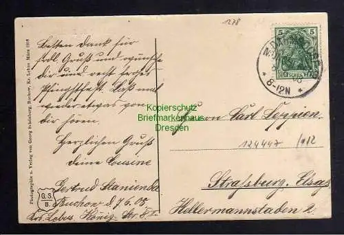 124447 AK Buckow Märkische Schweiz 1908 Blick auf die Lindenstrasse