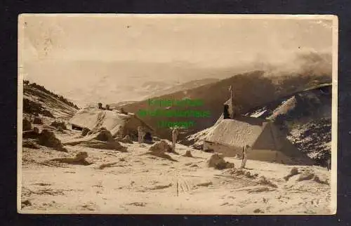 124474 AK Vresova studanka Heidebrünnel u 1920 Fotokarte Winter Schnee Berghütte