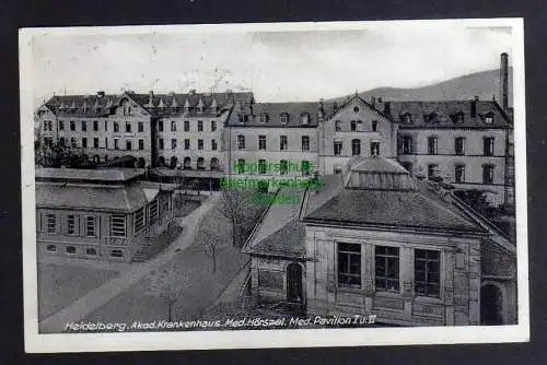 124714 AK Heidelberg 1939 Krankenhaus Med. Hörsaal Pavillon I und II