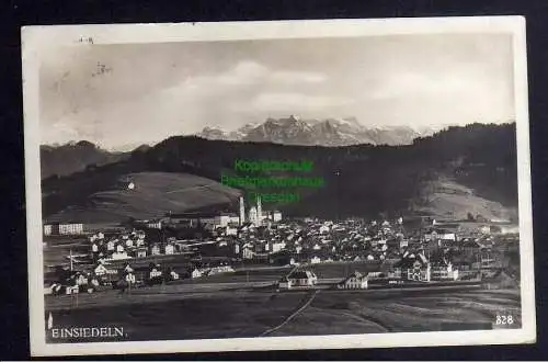 124730 AK Einsiedeln Schwyz Fotokarte Panorama 1925