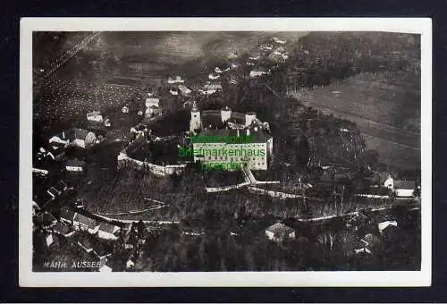 124475 AK Mährisch Aussee Usov um 1930 Luftbild Fliegeraufnahme Fotokarte