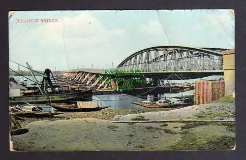 124468 AK Hooghly Hugli Bridge India Indien um 1910