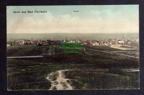 124700 AK Bad Dürrheim 1919 Total Panorama