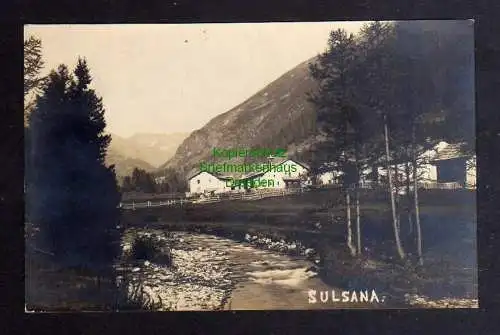 124575 AK Sulsana Graubünden Schweiz 1928 Fotokarte