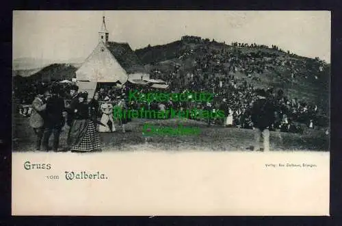 121234 AK Walberla Oberfranken Fränkische Schweiz Fest Feier Kirche um 1900