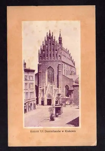 100808 AK Krakau Kirche Kosciol XX Dominikanow w Krakowie 1909
