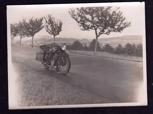 100865 Foto Motorrad Oldtimer NSU (?) um 1920 Kennzeichen IM 123322