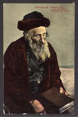 74240 AK Jerusalem Rabbin Juif. A Jewish Rabi Rabiner der Juden