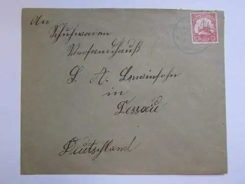 106105 DSW Tsumeb Brief 1910 an Versandhaus Lewinsohn Dessau