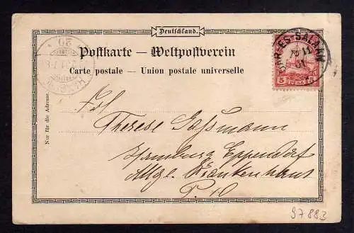 97883 AK DOA Dar-Es-Salaam 1901 Waldschlösschen Ringstrasse Magogoni Eingeborene