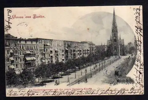 98141 AK Berlin Gneisenaustrasse Ganisionskirche 1900