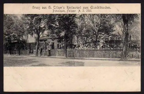 37431 AK Plötzensee Tillners Restaurant Eisschlösschen Berlin 1913