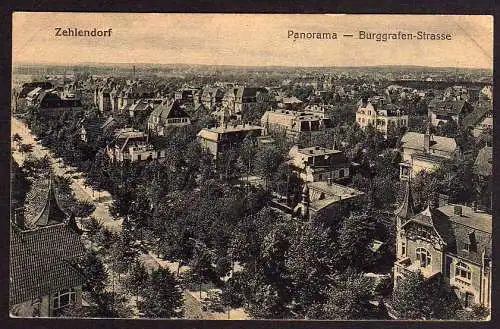 52867 AK Berlin Zehlendorf um 1920 Burggrafen Strasse