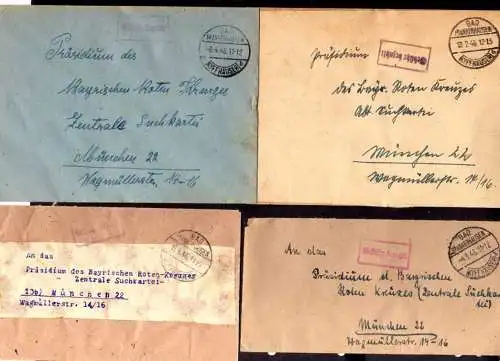B877 12x SBZ Brief Gebühr bezahlt 1946 Arnstadt 1x Einschreiben