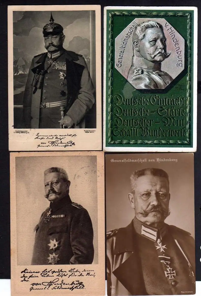 94467 4 AK Generalfeldmarschall Hindenburg 1915