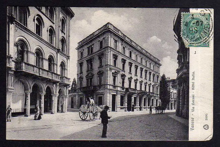 92956 AK Varese Via Garoni Hotel Italia 1907 nach Berkley USA
