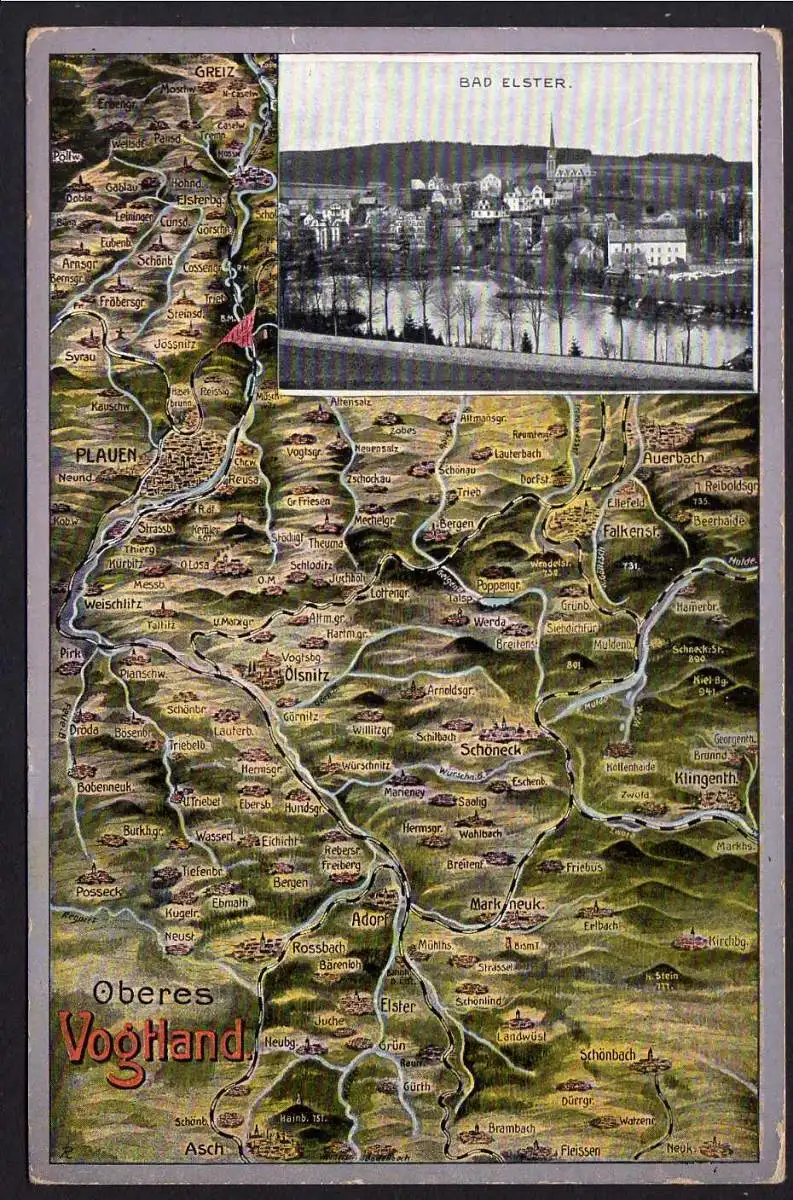 66712 AK Bad Elster Oberes Vogtland Landkarte