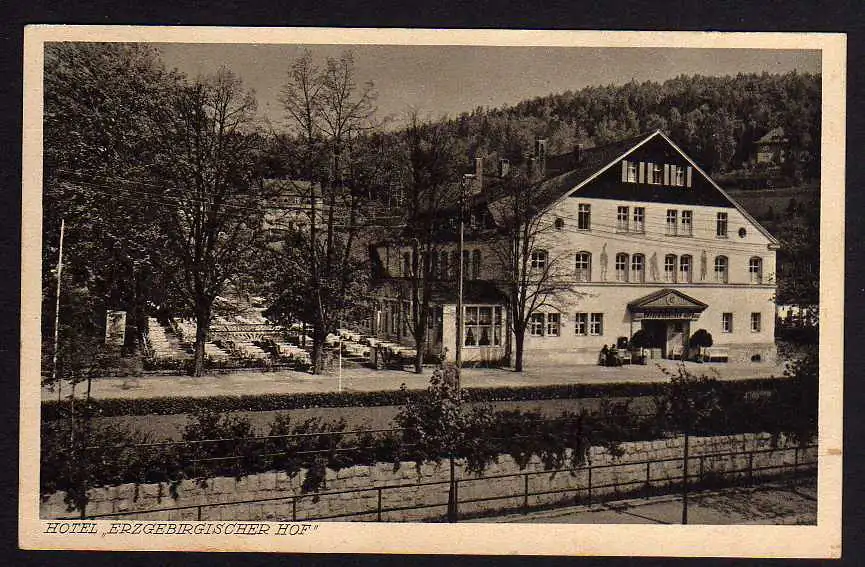 66714 AK Oberschlema Hotel Erzgebirgischer Hof 1937