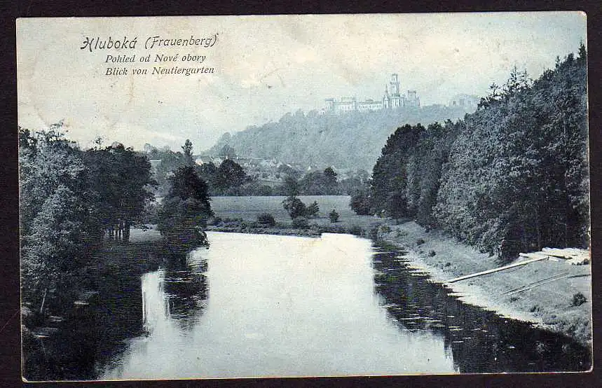 52637 AK Hluboka nad Vltavou 1906 Schloss Frauenberg