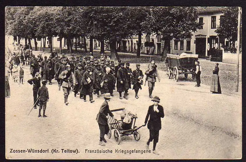 50995 AK Zossen Wünstorf 1915 franz. Kriegsgefangene