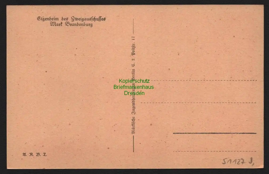 51127 AK Mark Brandenburg Chorin Jugendherberge um 1930