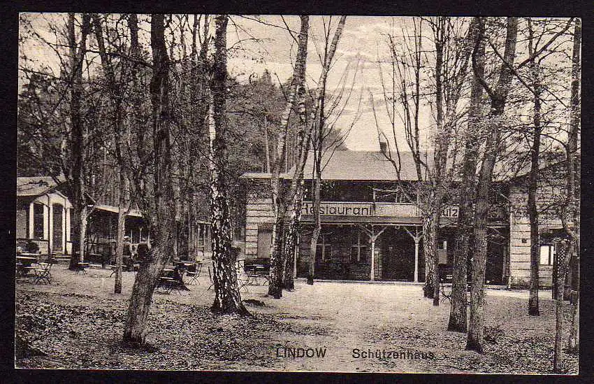 51015 AK Lindow 1924 Schützenhaus Restaurant