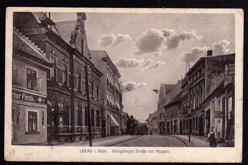 50950 AK Labiau i. Ostrpr. 1914 Königsberger Str. Post