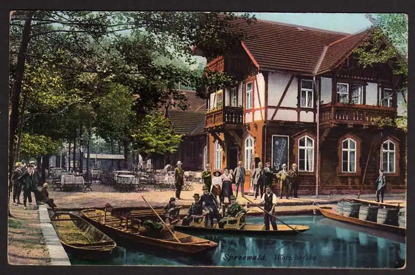 44611 AK Spreewald Wotschofska Gasthaus Restaurant um 1915