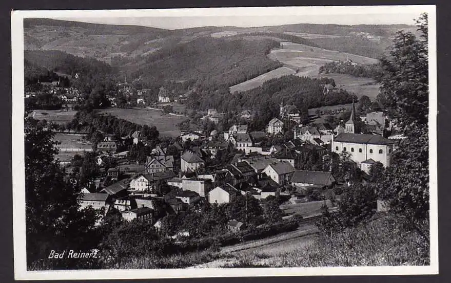 44693 AK Duszniki-Zdroj Bad Reinerz Panorama um 1930 Ortsteil