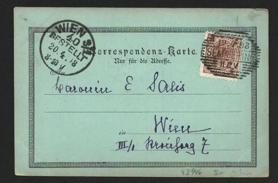 43946 AK Semmering Kapelle 1898