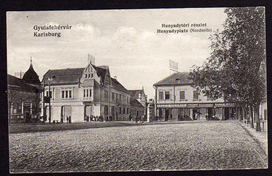 43392 AK Gyulafehervar Karlsburg 1917 Hunyadyplatz Nord